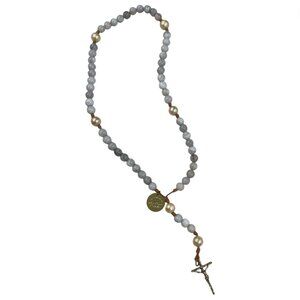 West Coast Catholic Star of Bethlehem Advent Christmas Rosary Natural Gemstone